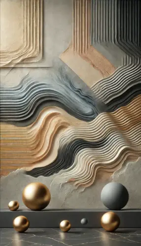 Luxury Depth: Modern Textured Wallpaper